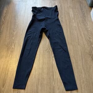 Beyond Yoga Spacedye Love The Bump Maternity Midi Legging Blue Gem Heather XS